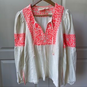 NWT ANTHROPOLOGIE Long Sleeve Peasant Blouse